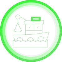 visvangst boot creatief icoon ontwerp vector