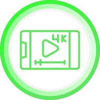 video streaming creatief icoon ontwerp vector