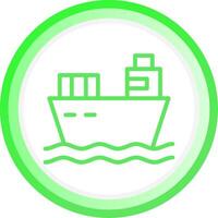 lading schip creatief icoon ontwerp vector