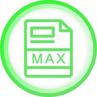 max. hoogte creatief icoon ontwerp vector