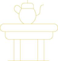 koffie tafel creatief icoon ontwerp vector