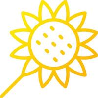 zonnebloem creatief icoon ontwerp vector