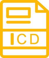 icd creatief icoon ontwerp vector