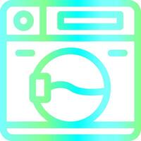 het wassen machine creatief icoon ontwerp vector