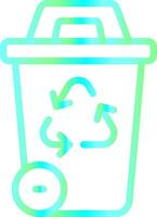 recycling bak creatief icoon ontwerp vector