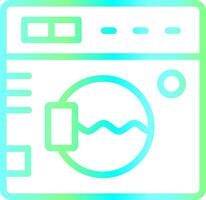 het wassen machine creatief icoon ontwerp vector