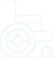 rolstoel creatief icoon ontwerp vector