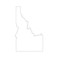 Idaho schets kaart vector