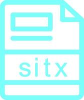 sitx creatief icoon ontwerp vector