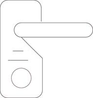 deur hanger creatief icoon ontwerp vector