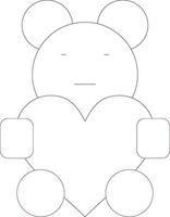 teddy creatief icoon ontwerp vector