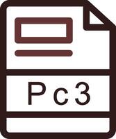 pc3 creatief icoon ontwerp vector