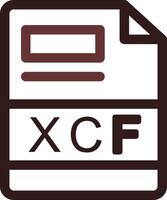 xcf creatief icoon ontwerp vector