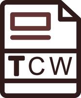 tcw creatief icoon ontwerp vector