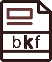 bkf creatief icoon ontwerp vector