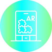 ar puzzel creatief icoon ontwerp vector