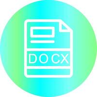 docx creatief icoon ontwerp vector