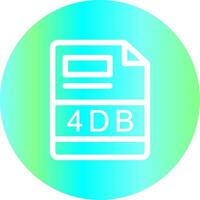 4 dB creatief icoon ontwerp vector