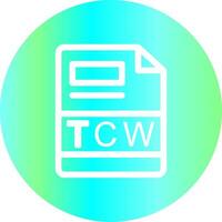 tcw creatief icoon ontwerp vector