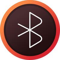 Bluetooth creatief icoon ontwerp vector