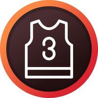 basketbal Jersey creatief icoon ontwerp vector