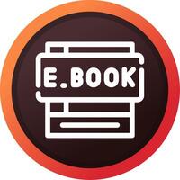 e-boeken creatief icoon ontwerp vector