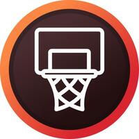 basketbal hoepel creatief icoon ontwerp vector