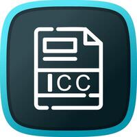 icc creatief icoon ontwerp vector