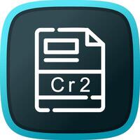 cr2 creatief icoon ontwerp vector