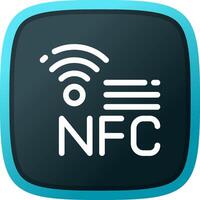 nfc creatief icoon ontwerp vector