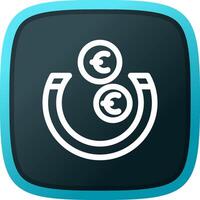 geld attractie creatief icoon ontwerp vector