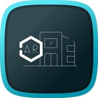 ar stad creatief icoon ontwerp vector