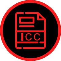 icc creatief icoon ontwerp vector