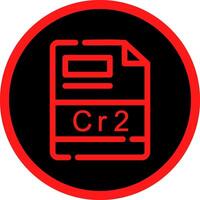 cr2 creatief icoon ontwerp vector