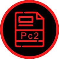 pc2 creatief icoon ontwerp vector