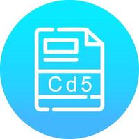 cd5 creatief icoon ontwerp vector