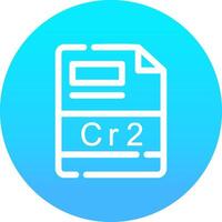 cr2 creatief icoon ontwerp vector