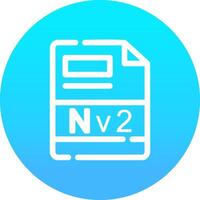 nv2 creatief icoon ontwerp vector