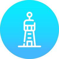 vuurtoren creatief icoon ontwerp vector