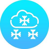 besneeuwd creatief icoon ontwerp vector