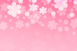 roze achtergrond met wit sakura. vector illustratie. voorjaar achtergrond.