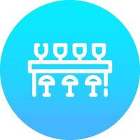 bar teller creatief icoon ontwerp vector