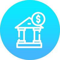 reclame bank creatief icoon ontwerp vector