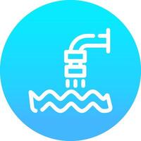 verspilling water creatief icoon ontwerp vector