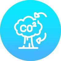 co2 creatief icoon ontwerp vector