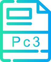 pc3 creatief icoon ontwerp vector