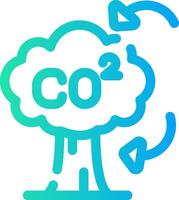 co2 creatief icoon ontwerp vector