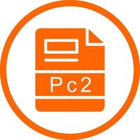 pc2 creatief icoon ontwerp vector