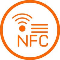 nfc creatief icoon ontwerp vector