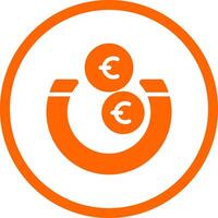 geld attractie creatief icoon ontwerp vector